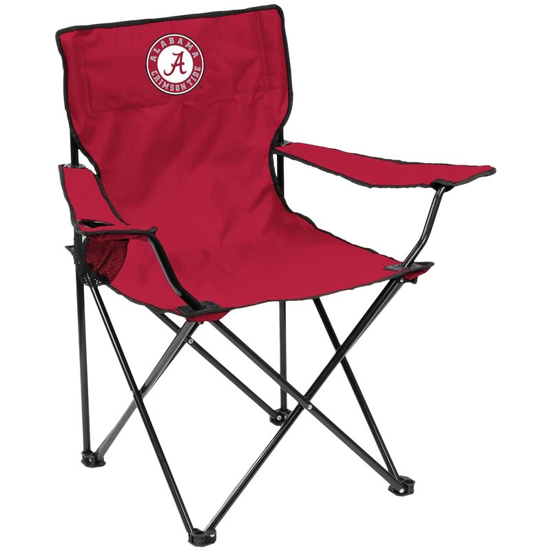 Logo Brands NCAA Alabama Crimson Tide Quad Chair, Unisex Adult Chair with One Cup Holder, Team Color, One Size - Image 1